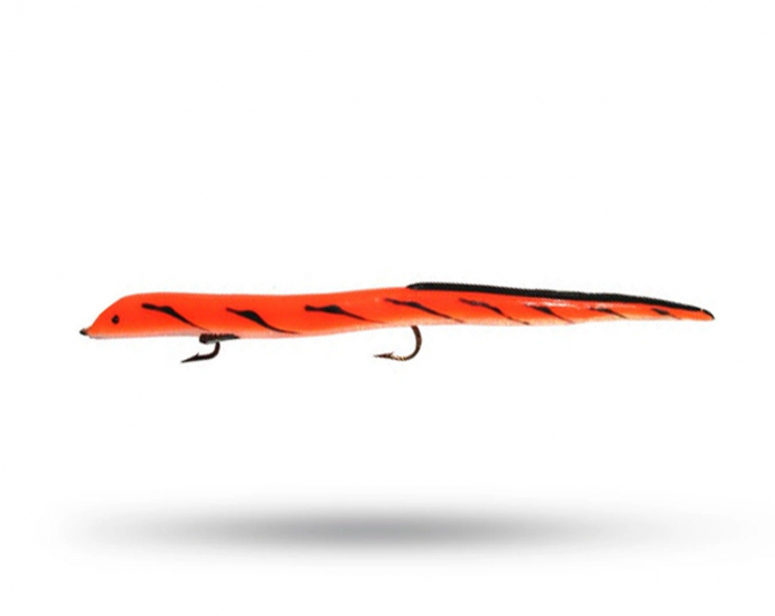 Delong Kilr Eel 13 tum - Orange Tiger i gruppen Fiskedrag / Gäddjiggar hos Örebro Fiske & Outdoor AB (1775_10003)