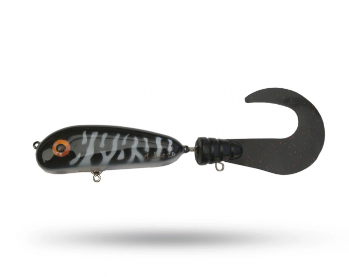 Brunnberg Lures BB Tail Large - Black Ghost Pike i gruppen Fiskedrag / Tailbeten hos Örebro Fiske & Outdoor AB (21245_23464)