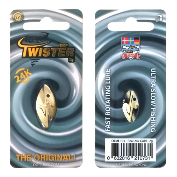 Twister - Real 24k Gold - 2 g i gruppen Fiskedrag / Skeddrag hos Örebro Fiske & Outdoor AB (OTMI-001)