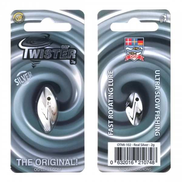 Twister - Real Silver - 2 g i gruppen Fiskedrag / Skeddrag hos Örebro Fiske & Outdoor AB (OTMI-002)