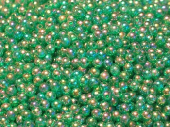 Texas & Carolina bead 8 mm - Transparent Emerald