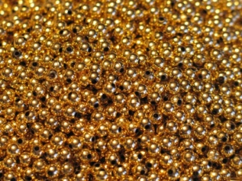 Texas & Carolina bead 8 mm - Metallic Gold