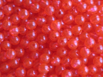 Texas & Carolina bead 8 mm - Transparent Salmon Red
