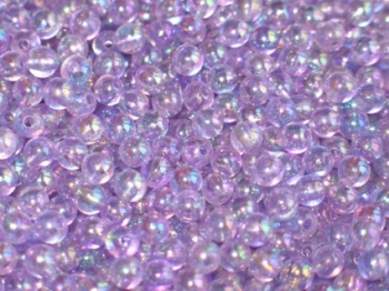 Texas & Carolina bead 8 mm - Pearlized Transparent Violet