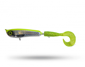 JW Lures Supertail - Chartreuse Holo Silver Shallow