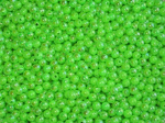 Texas & Carolina bead 8 mm - Pearlized Neon Green Pearl