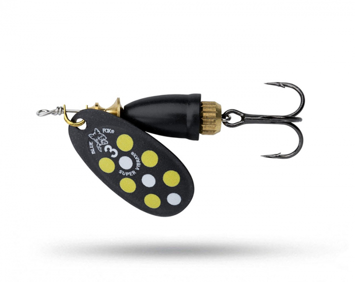 Vibrax UV 8 gr - Black Yellow White UV i gruppen Fiskedrag / Spinnare hos Örebro Fiske & Outdoor AB (102746)