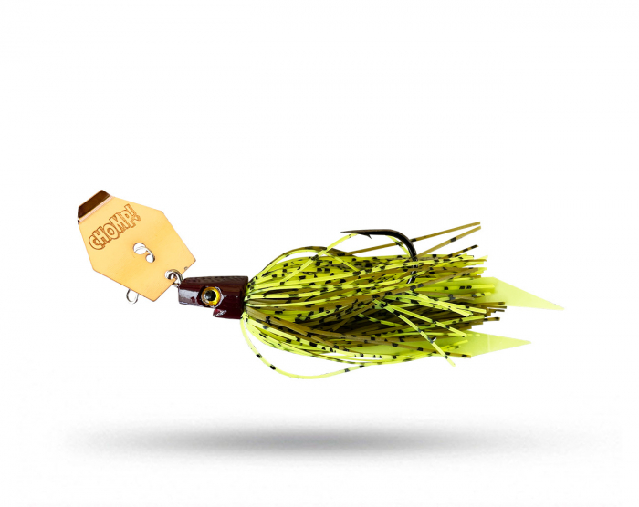 Pig Hula Chatterbait 11g - Pumpkin Chartreuse i gruppen Fiskedrag / Chatterbaits, Jigs & Bladed Jigs hos Örebro Fiske & Outdoor AB (11-SH10-PMC)