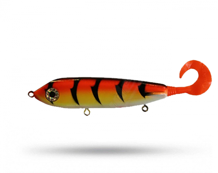 Squirrelly Hellhound - Orange Tiger i gruppen Fiskedrag / Jerkbaits hos Örebro Fiske & Outdoor AB (12803_10634)