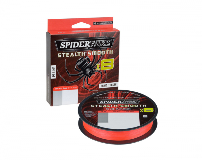 SpiderWire Stealth Smooth 8 Red - 0,13 mm i gruppen Övrigt / Fiskelinor / Flätlina hos Örebro Fiske & Outdoor AB (1515684)