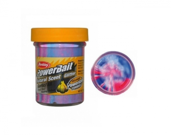 Powerbait® Natural Scent Trout Bait Garlic - Captain America Glitter i gruppen Fiskedrag / Power Bait  hos Örebro Fiske & Outdoor AB (1633596)