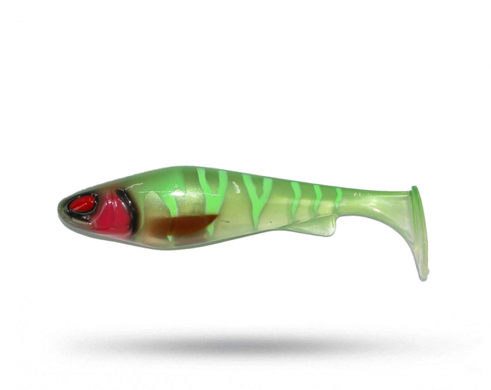 Daiwa PX Lazy Shad 9cm - Gizmo UV A5 Custom - 4 pk i gruppen Fiskedrag / Abborre & Gösjigg hos Örebro Fiske & Outdoor AB (228801)