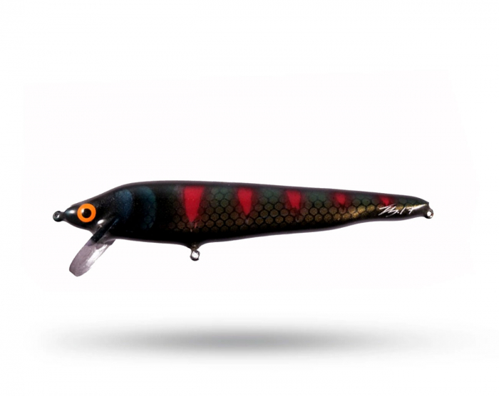 TS Lures Sporting Cranken - Dark Red Stripe i gruppen Fiskedrag / Gäddwobbler hos Örebro Fiske & Outdoor AB (26442_44312)