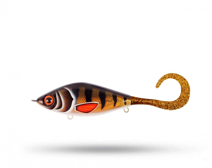 TrueGlide Guppie Jr, 11cm, 70gr - Golden Perch - Gold / Gold Glitter i gruppen Fiskedrag / Jerkbaits hos Örebro Fiske & Outdoor AB (29-EG208A-TR003)
