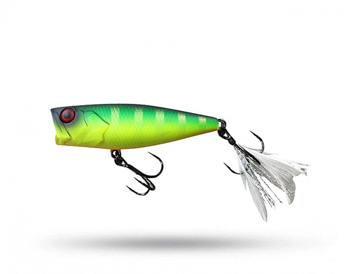 Jackall SK Pop Grande Hiramura Custom - Matt Chartreuse Gill i gruppen Fiskedrag / Ytbeten och Poppers hos Örebro Fiske & Outdoor AB (4525807138085)