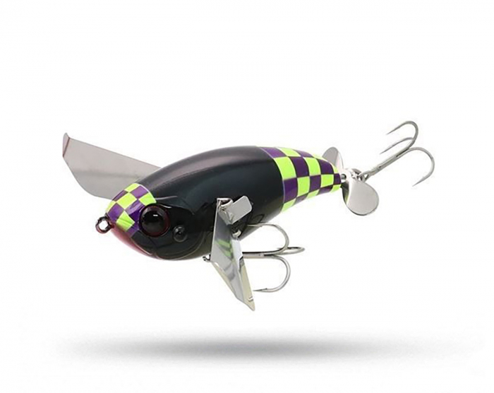 Jackall Pompadour - Black Checker i gruppen Fiskedrag / Ytbeten och Poppers hos Örebro Fiske & Outdoor AB (4525807198485)