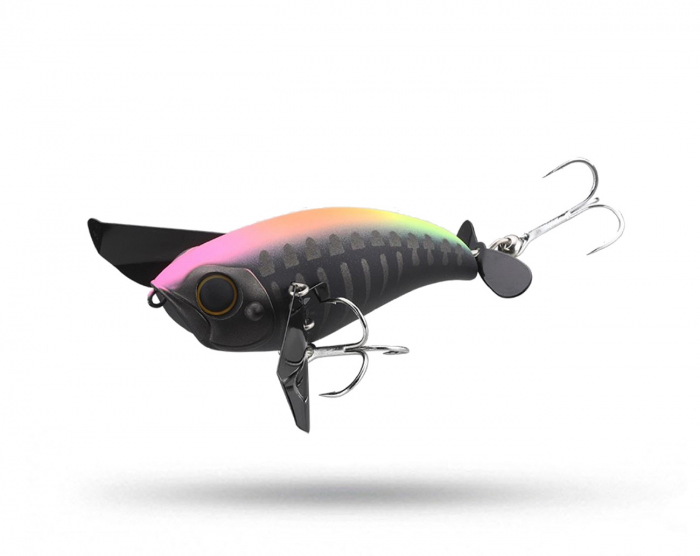Jackall Pompadour - Luminous Black Bone i gruppen Fiskedrag / Ytbeten och Poppers hos Örebro Fiske & Outdoor AB (4525807238501)