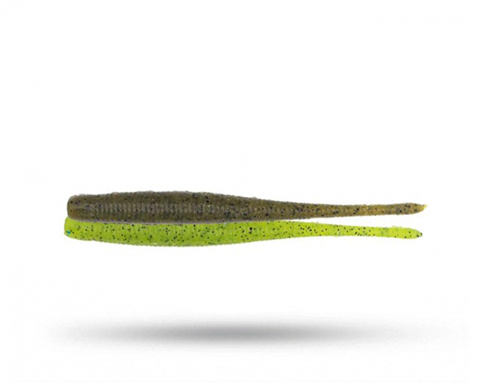 Geecrack Pindy Pintail 3,8 inch - Green Pumpkin Chartreuse i gruppen Fiskedrag / NED Beten , Maskar & Stickbaits hos Örebro Fiske & Outdoor AB (4571473547447)