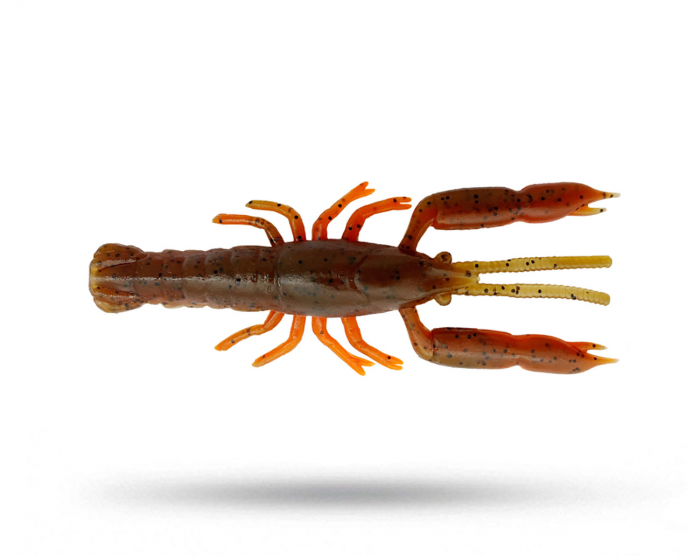 Savage Gear 3D Crayfish Rattling 5.5cm 1.6g (8-pack) - Brown Orange i gruppen Fiskedrag / Kräftor & Creaturebaits hos Örebro Fiske & Outdoor AB (72590)