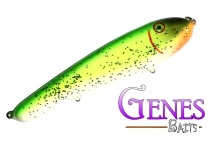 Genes Wyde Glide Magnum - Chartreuse Black Scale i gruppen Fiskedrag / Jerkbaits hos Örebro Fiske & Outdoor AB (725_27330)