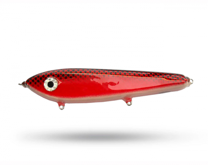 Hoosier Rattling Shad Glider - Red Black i gruppen Fiskedrag / Jerkbaits hos Örebro Fiske & Outdoor AB (726_12455)