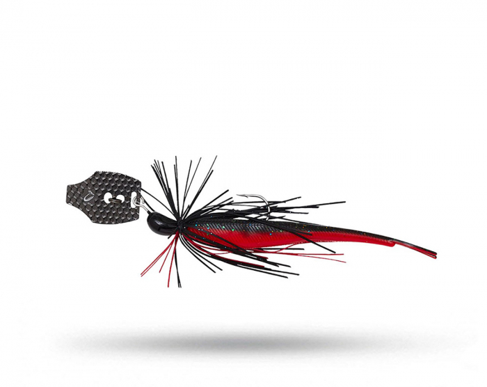 Savage Gear Crazy Swim Jig 10cm 8.5g Sinking - Black N Red i gruppen Fiskedrag / Chatterbaits, Jigs & Bladed Jigs hos Örebro Fiske & Outdoor AB (76735)