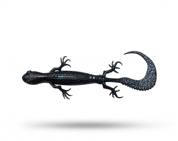 Savage Gear 3D Lizard 10cm 5,5g 6-pack - Black & Blue i gruppen Fiskedrag / Kräftor & Creaturebaits hos Örebro Fiske & Outdoor AB (77447)