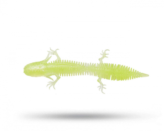 Savage Gear Ned Salamander 7,5cm 3g Flytande 5-pack - Clear Chartreuse i gruppen Fiskedrag / Kräftor & Creaturebaits hos Örebro Fiske & Outdoor AB (77466)