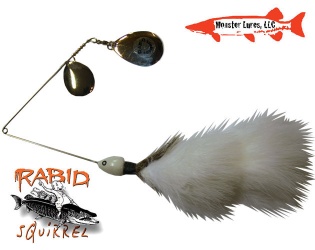 Monster Lures Rabid Squirrel Colorado Spinnerbait - White i gruppen Fiskedrag / Gäddspinnare & Spinnerbaits hos Örebro Fiske & Outdoor AB (9278_14338)