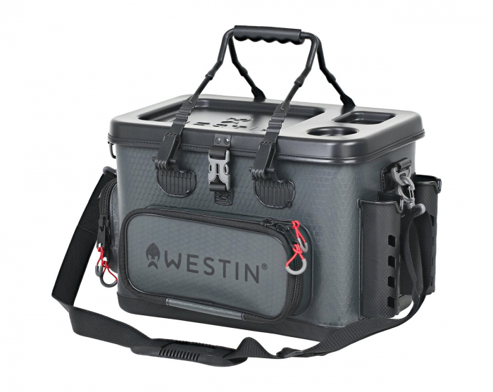 Westin W4 Safeguard Tackle Bag Medium Titanium Black i gruppen Förvaring / Vattentäta Väskor hos Örebro Fiske & Outdoor AB (A299-988-M)