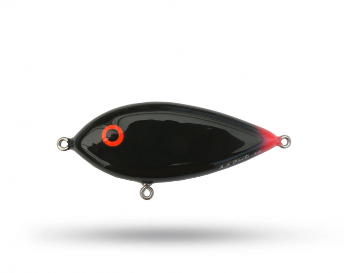 AH Baits Swimmer Black Hottail i gruppen Fiskedrag / Jerkbaits hos Örebro Fiske & Outdoor AB (AHBaits-02-007)