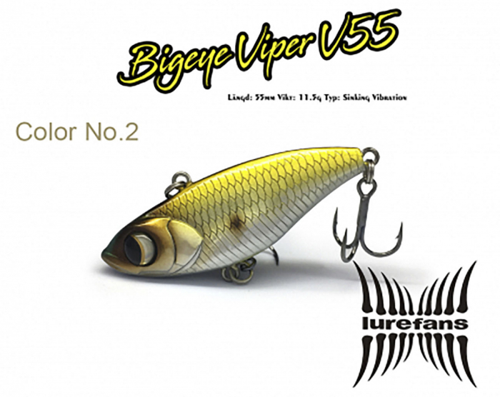 Lurefans Big Eye Viper 55 No. 2 i gruppen Fiskedrag / Vibrationsbeten hos Örebro Fiske & Outdoor AB (BOB-00-0445)