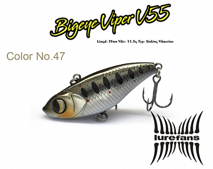 Lurefans Big Eye Viper 55 No. 47 i gruppen Fiskedrag / Vibrationsbeten hos Örebro Fiske & Outdoor AB (BOB-00-0446)