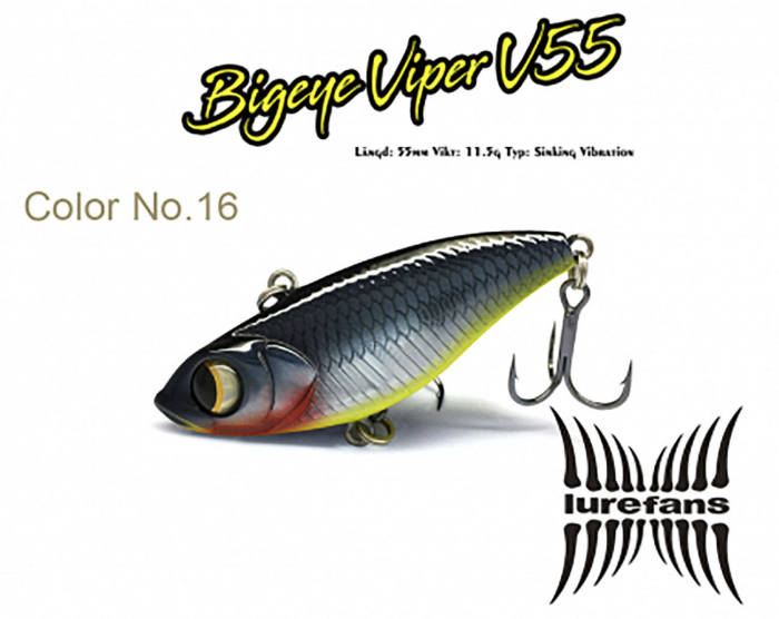 Lurefans Big Eye Viper 55 No. 16 i gruppen Fiskedrag / Vibrationsbeten hos Örebro Fiske & Outdoor AB (BOB-00-0448)