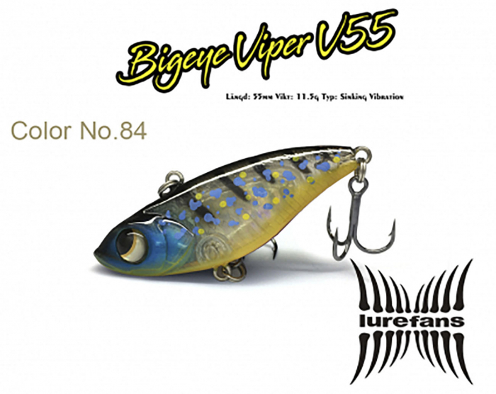 Lurefans Big Eye Viper 55 No. 84 i gruppen Fiskedrag / Vibrationsbeten hos Örebro Fiske & Outdoor AB (BOB-00-0449)