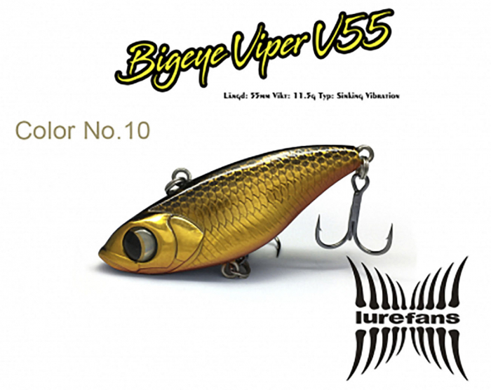 Lurefans Big Eye Viper 55 No. 10 i gruppen Fiskedrag / Vibrationsbeten hos Örebro Fiske & Outdoor AB (BOB-00-0450)