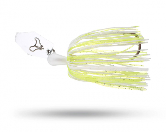 Z-Man Chatterbait Micro 1/8 Oz ( 3,5 gr) White / Chartreuse  i gruppen Fiskedrag / Chatterbaits, Jigs & Bladed Jigs hos Örebro Fiske & Outdoor AB (CB-MICRO18-02)