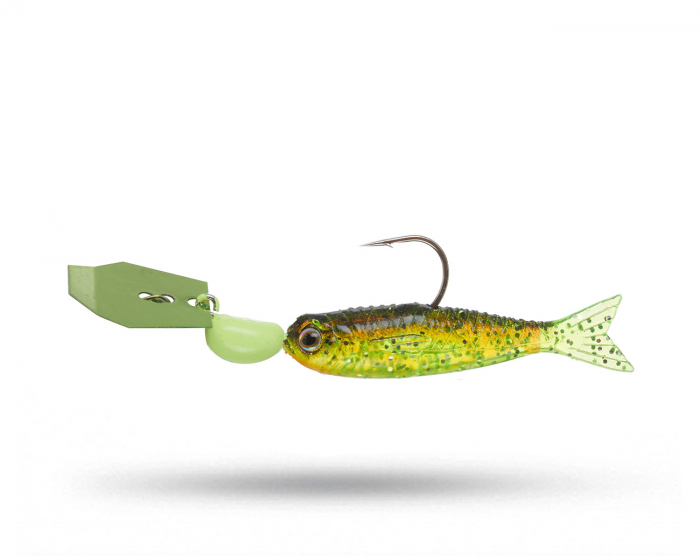 Z-Man Flashback Mini 3,6 gr - Chartreuse Firetiger i gruppen Fiskedrag / Chatterbaits, Jigs & Bladed Jigs hos Örebro Fiske & Outdoor AB (CB-MIN118-09)