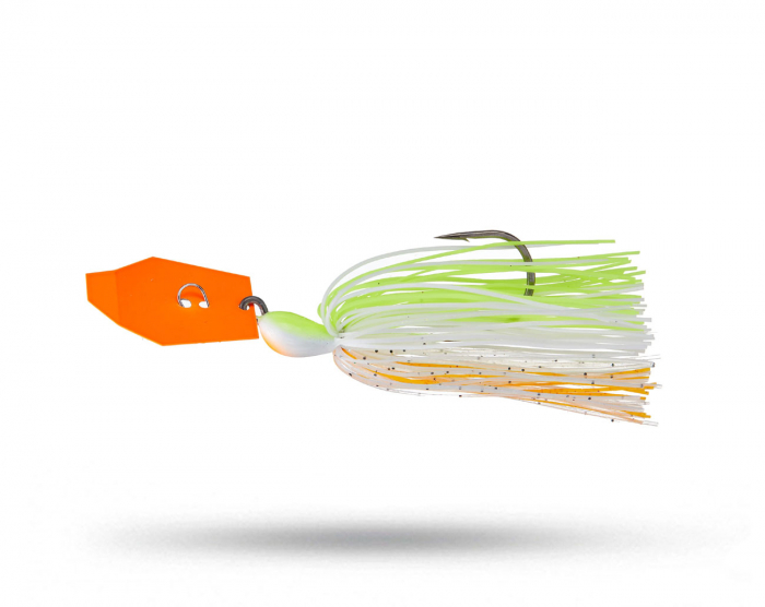 Z-Man Big Blade Chatterbait 14g - Chartreuse White Orange i gruppen Fiskedrag / Chatterbaits, Jigs & Bladed Jigs hos Örebro Fiske & Outdoor AB (CBB12-05)