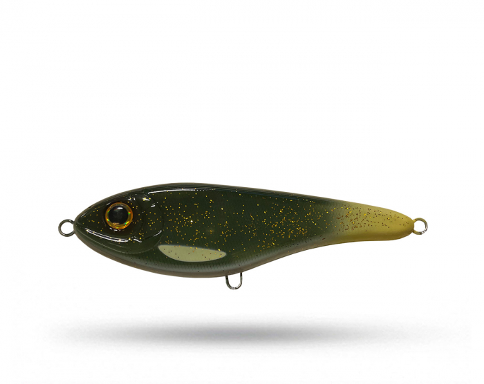 Buster Jerk 15 cm Sinking – MotorOil Glow Tail G5 Custom i gruppen Fiskedrag / Jerkbaits hos Örebro Fiske & Outdoor AB (EG-048-C721G)