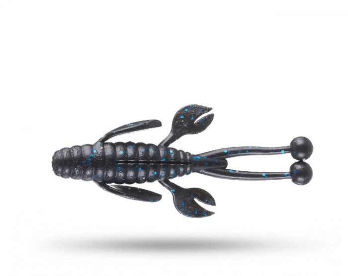 Molix Freaky Flex 7,5 cm 6-pack - Black Blue Flake i gruppen Fiskedrag / Kräftor & Creaturebaits hos Örebro Fiske & Outdoor AB (FRFX-177)