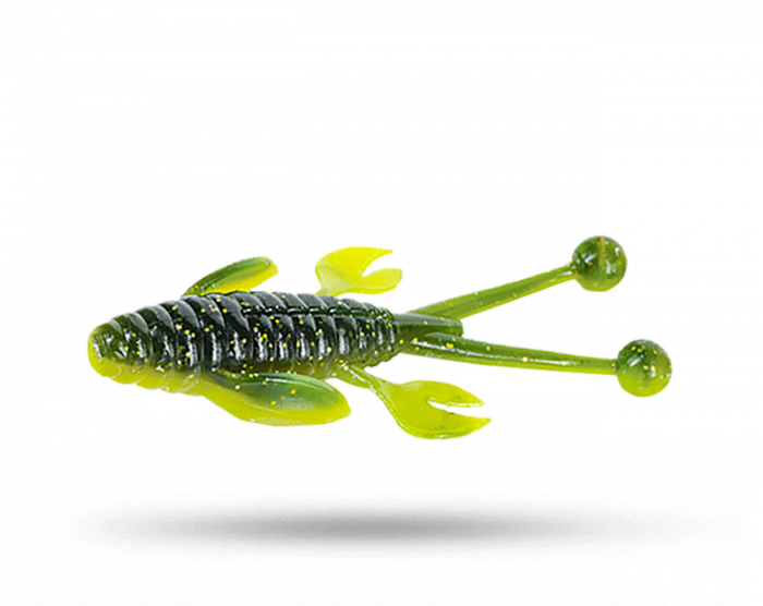 Molix Freaky Flex 7,5 cm 6-pack - Watermelon Gold Chartreuse i gruppen Fiskedrag / Kräftor & Creaturebaits hos Örebro Fiske & Outdoor AB (FRFX-67)