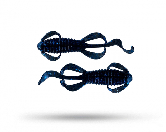 Headbanger BangerLizard 10,6cm, 8g (7-pack) - Black Blue Flake i gruppen Fiskedrag / Kräftor & Creaturebaits hos Örebro Fiske & Outdoor AB (HB-BL-40-BF)