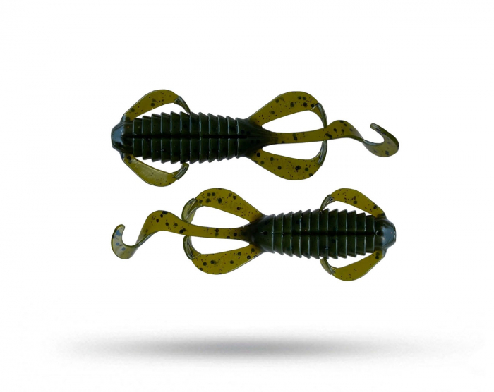 Headbanger BangerLizard 10,6cm, 8g (7-pack) - Green Pumpkin i gruppen Fiskedrag / Kräftor & Creaturebaits hos Örebro Fiske & Outdoor AB (HB-BL-40-GP)