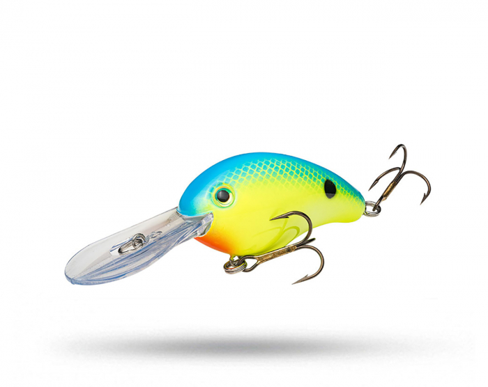 Strike King Pro-Model Series 4 Floating 11cm, 15,9g - Powder Blue Back Chartreuse i gruppen Fiskedrag / Abborrwobbler hos Örebro Fiske & Outdoor AB (HC4-561)