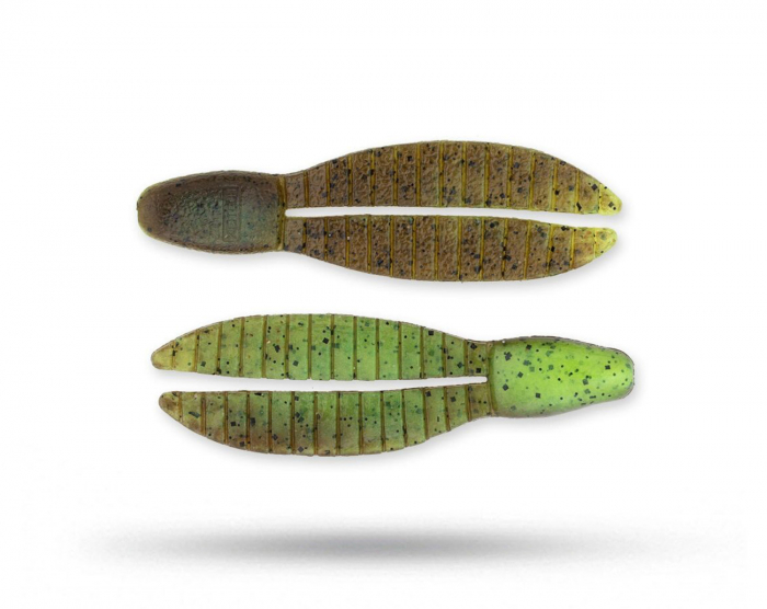 Keitech Flex Chunk Medium 7,6 cm - Green Pumpkin Chartreuse i gruppen Fiskedrag / Kräftor & Creaturebaits hos Örebro Fiske & Outdoor AB (KEI-FX30401T)