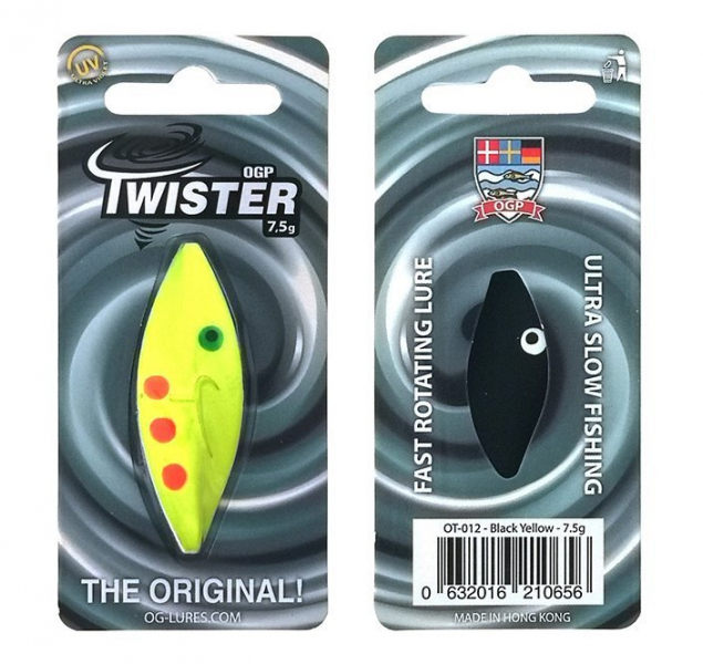 Twister - Black Yellow - 7,5 g i gruppen Fiskedrag / Skeddrag hos Örebro Fiske & Outdoor AB (OT-012)