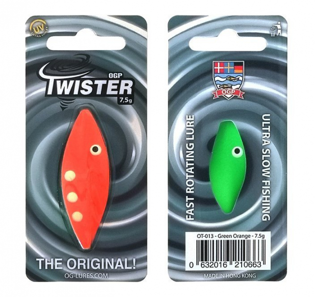 Twister - Green Orange - 7,5 g i gruppen Fiskedrag / Skeddrag hos Örebro Fiske & Outdoor AB (OT-013)