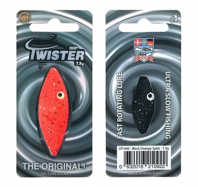 Twister - Black Orange Splat - 7,5 g i gruppen Fiskedrag / Skeddrag hos Örebro Fiske & Outdoor AB (OT-040)