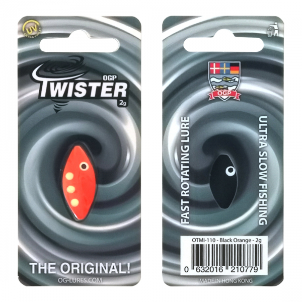 Twister - Black Orange - 2 g i gruppen Fiskedrag / Skeddrag hos Örebro Fiske & Outdoor AB (OTMI-010)